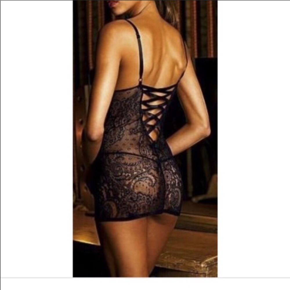 Victoria’s Secret all over lace chemise slip